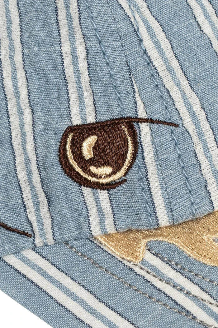 Konges Sløjd çocuklar için pamuklu siperlikli şapka ELLIOT SHARK CAP GOTS