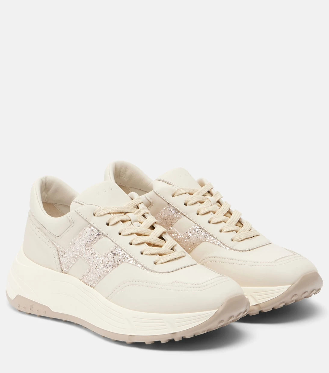 Hogan - H669 glitter leather sneakers