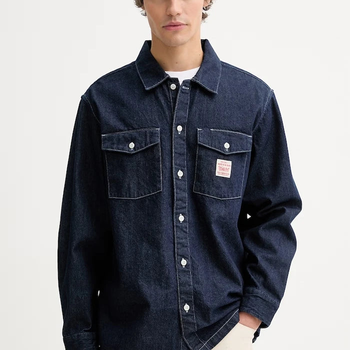 Дънкова риза от памук Levi's LS WORKER - WW x WORKWEAR