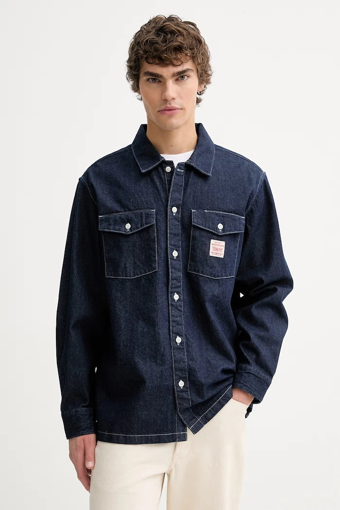 Дънкова риза от памук Levi's LS WORKER - WW x WORKWEAR