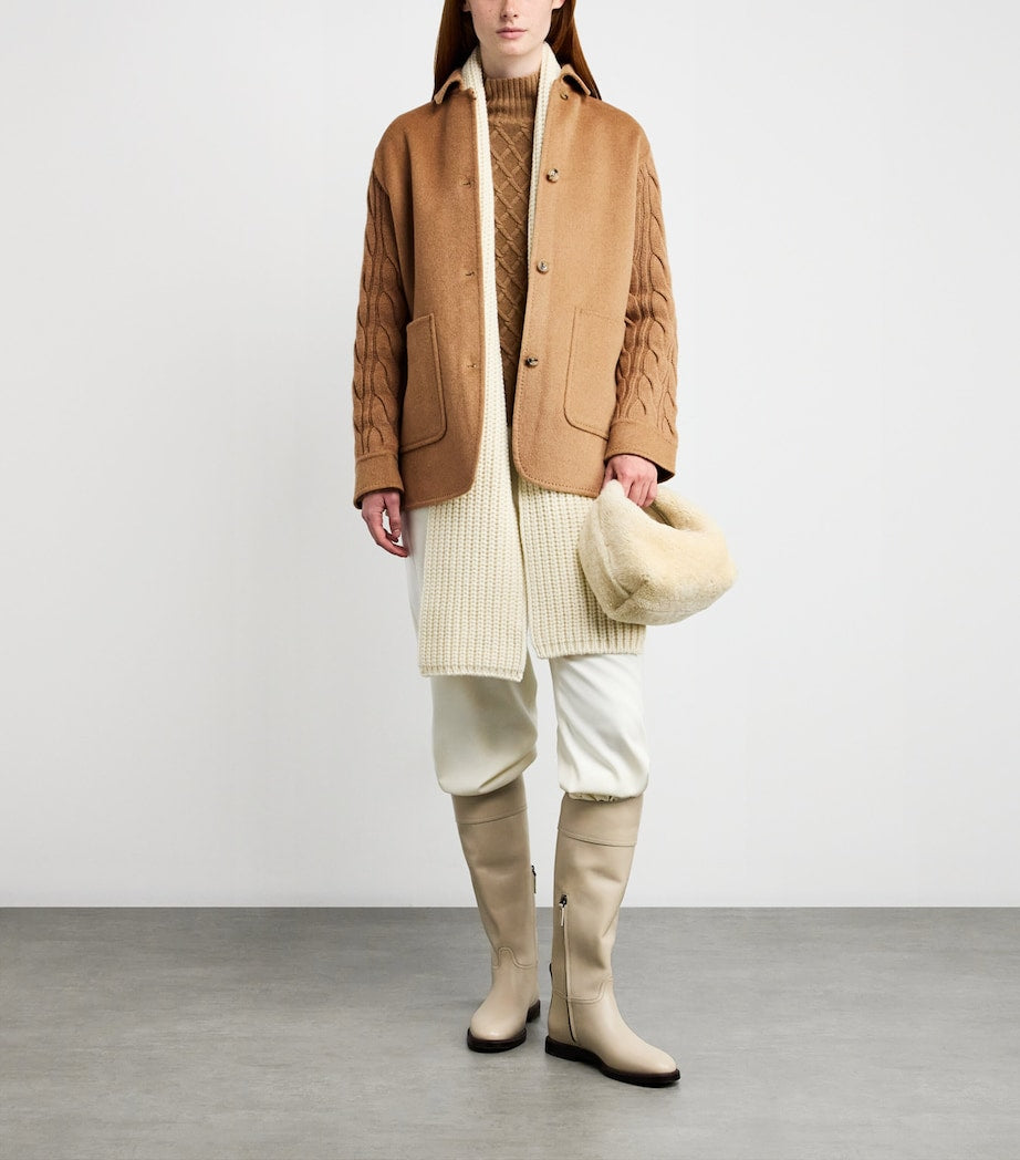 Beige Camel Hair Coat