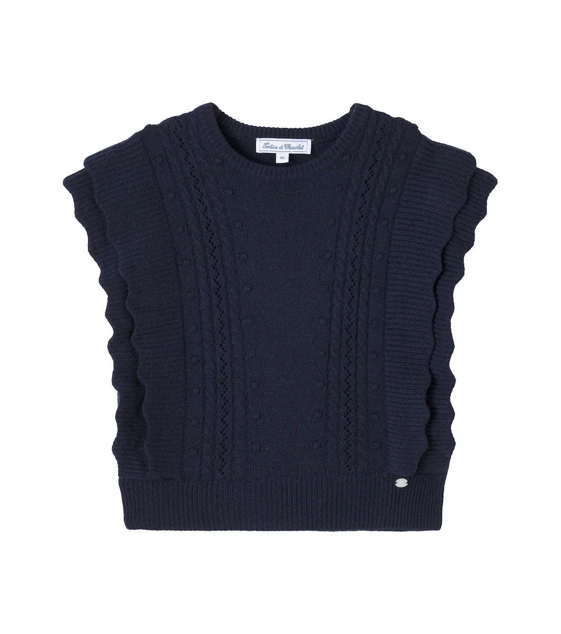 Tartine et Chocolat - Ruffled sweater vest