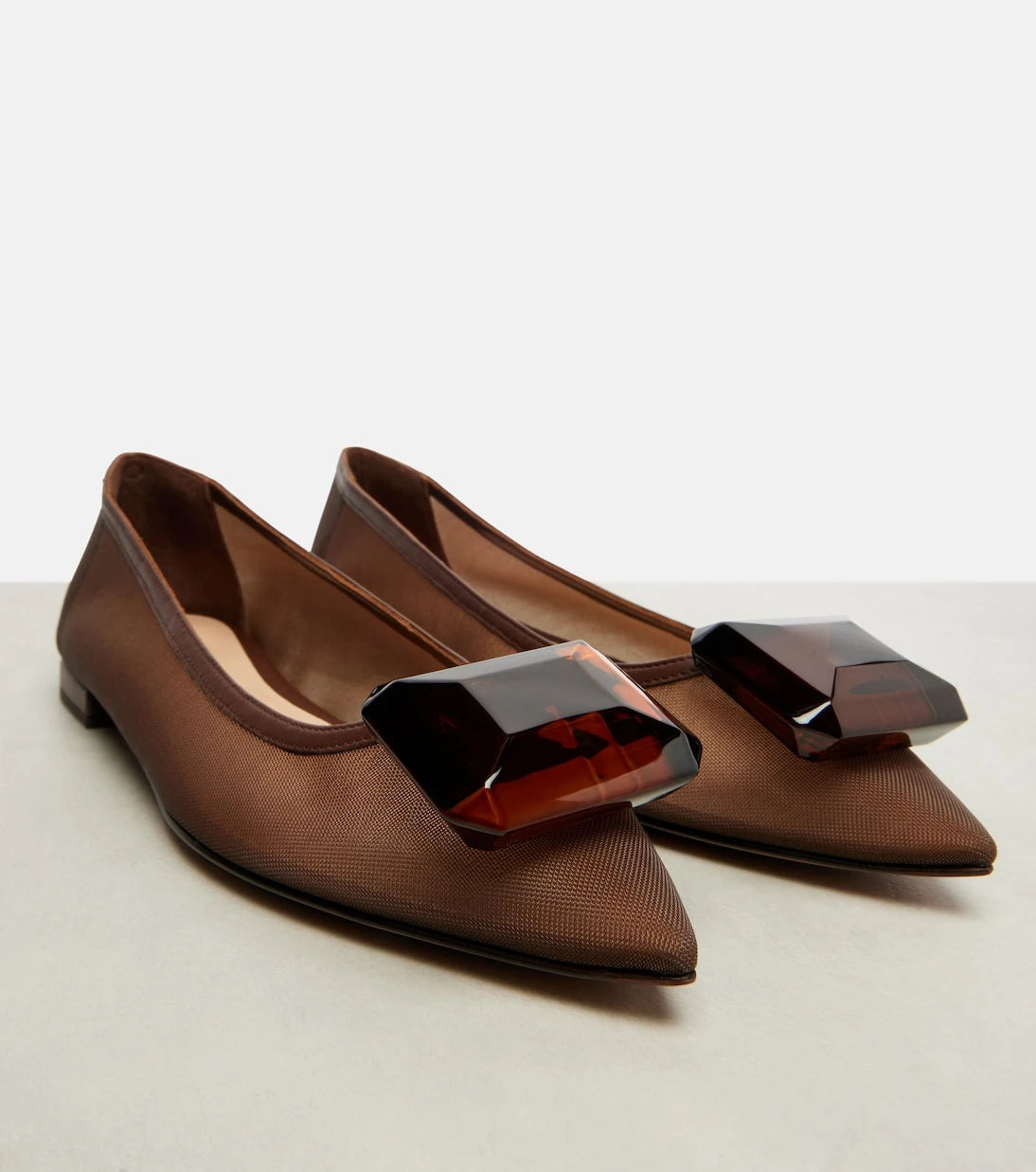 Gianvito Rossi - Jaipur embellished ballet flats