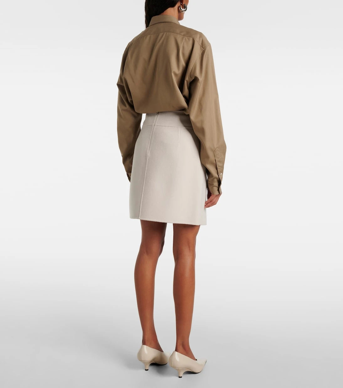 'S Max Mara - تنورة صوف قصيرة