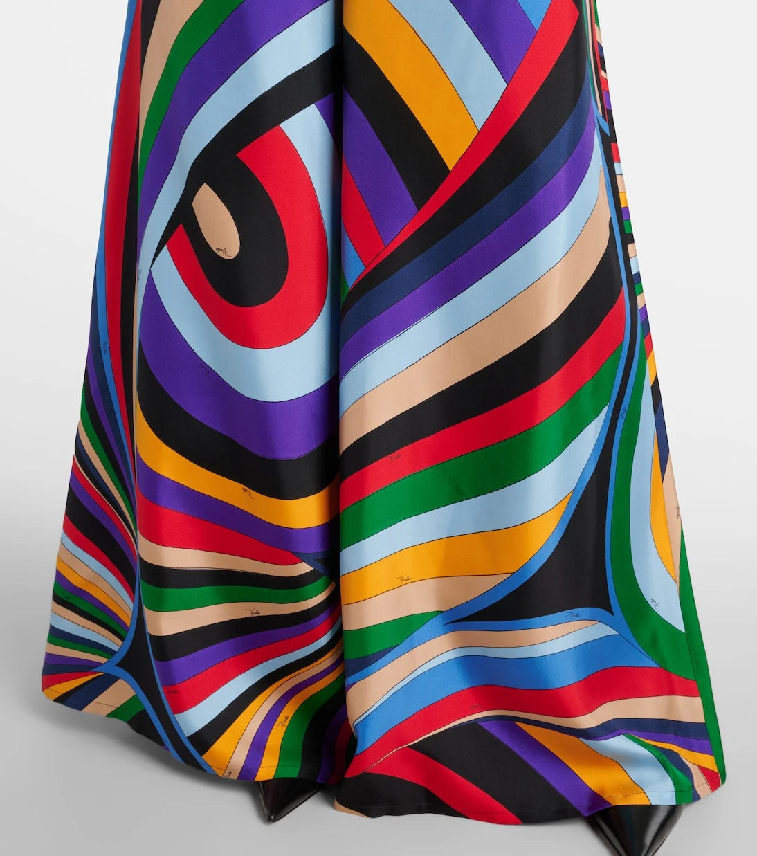 Pucci - Iride silk twill wide-leg pants
