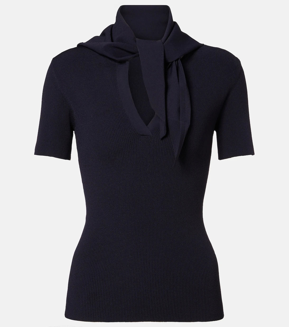 Max Mara - Scarf-detail knitted top