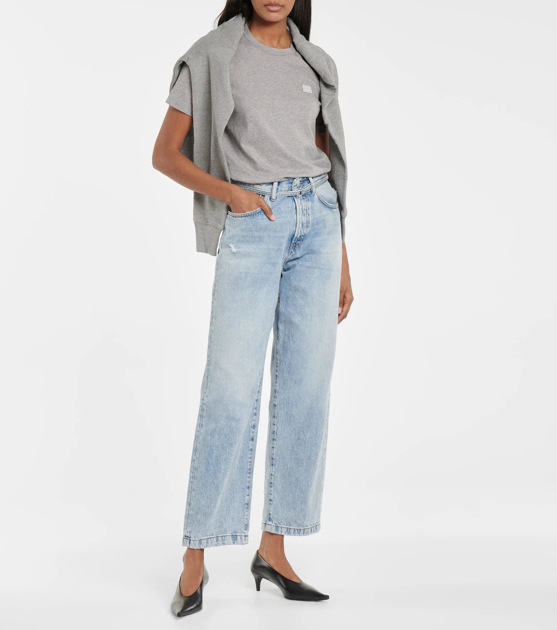 Acne Studios - تي شيرت قطني فيس