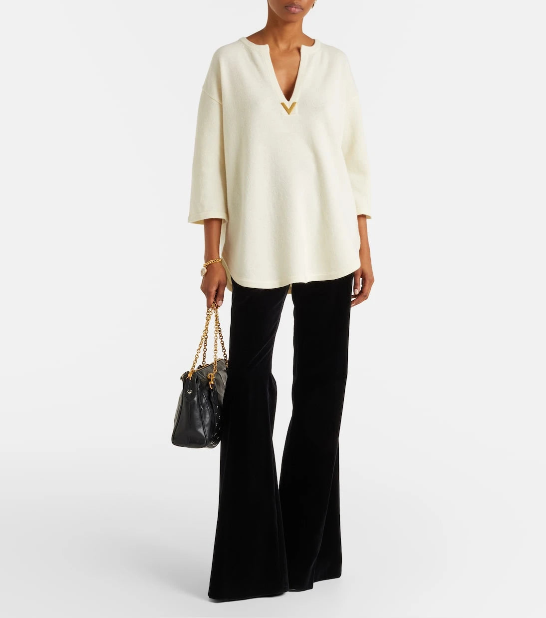 Valentino - VGold virgin wool sweater