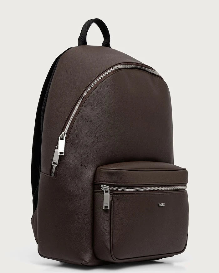 BOSS erkek deri sırt çantası Northon_Backpack