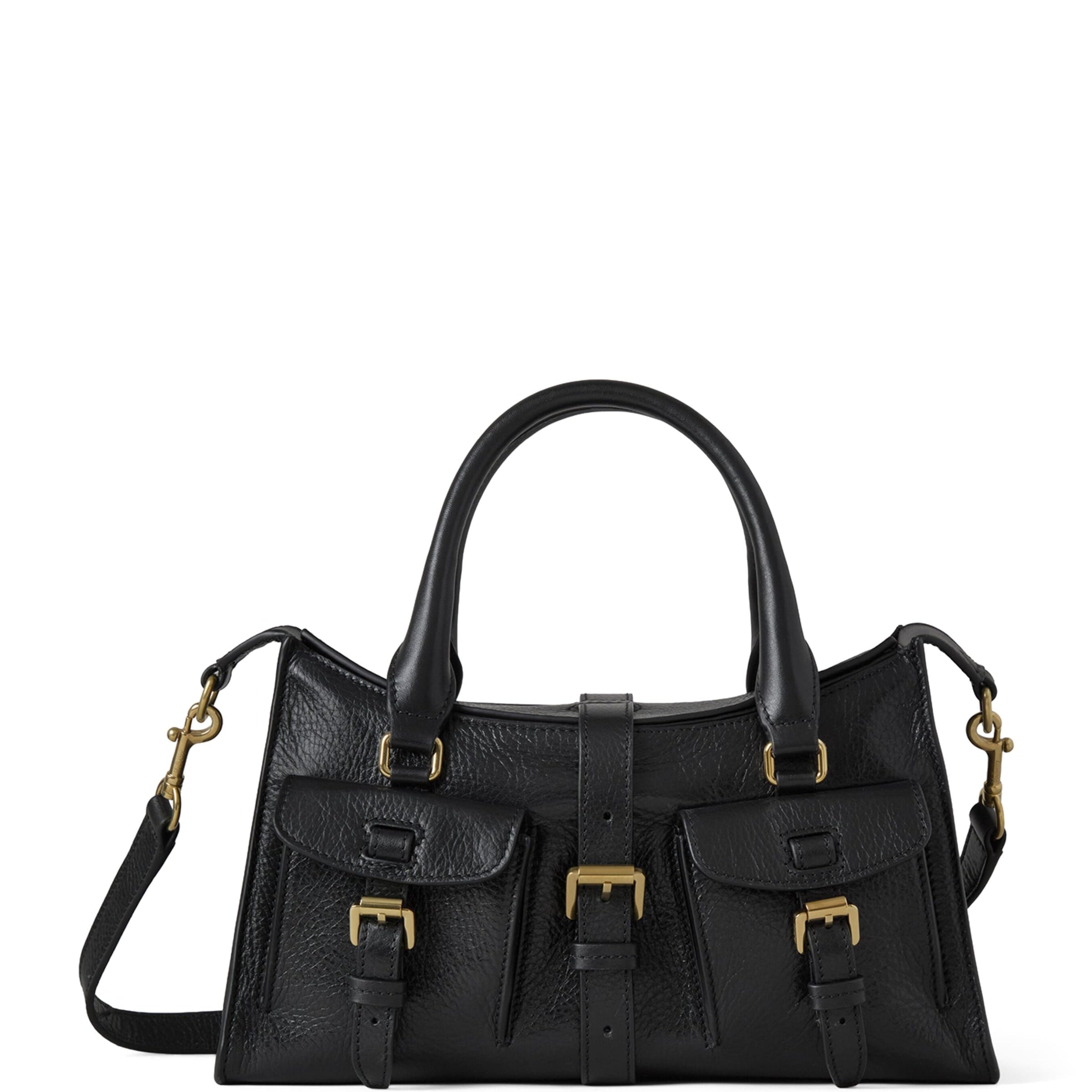 Small Leather Roxanne Top-Handle Bag