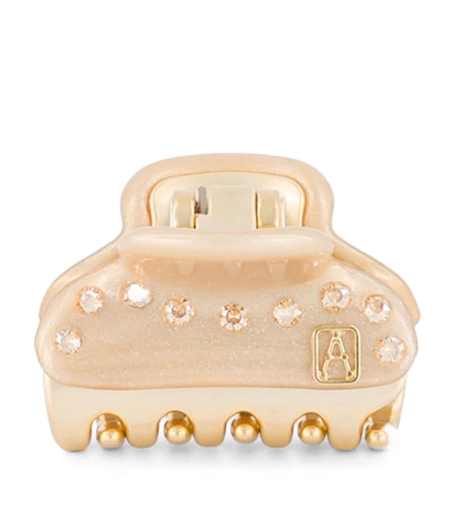 Alexandre de Paris Gold-Plated Crystal-Embellished Claw Hair Clip