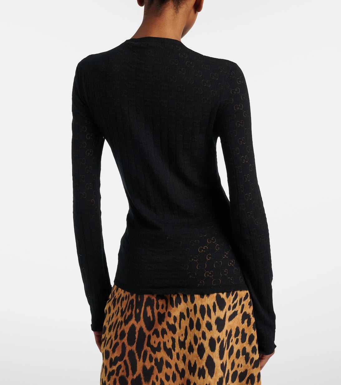 Gucci - GG cotton-blend devoré sweater