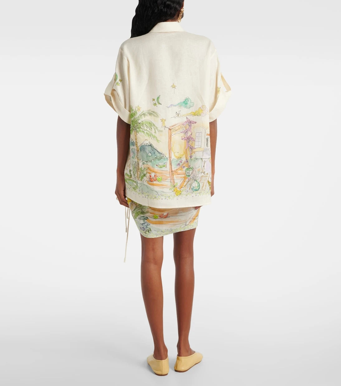 Alémais - Anouk printed linen shirt