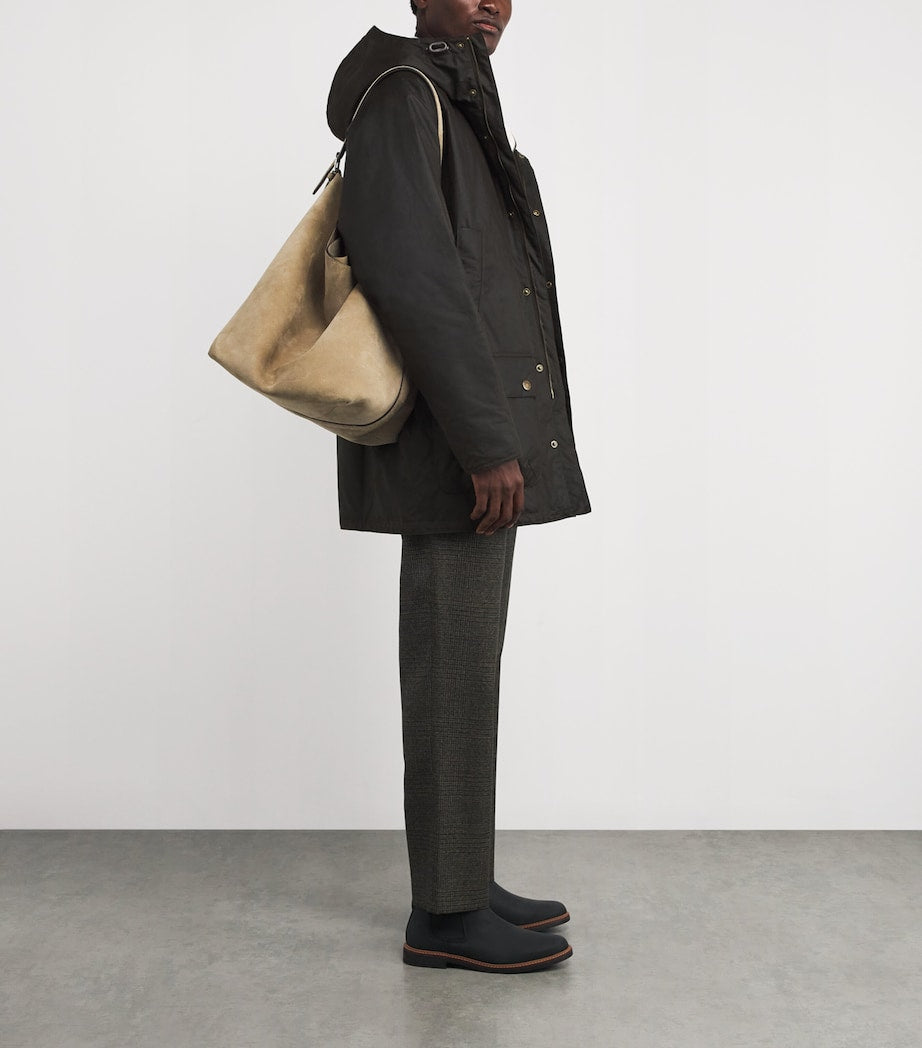 Barbour Green Wax Bedale Parka Coat