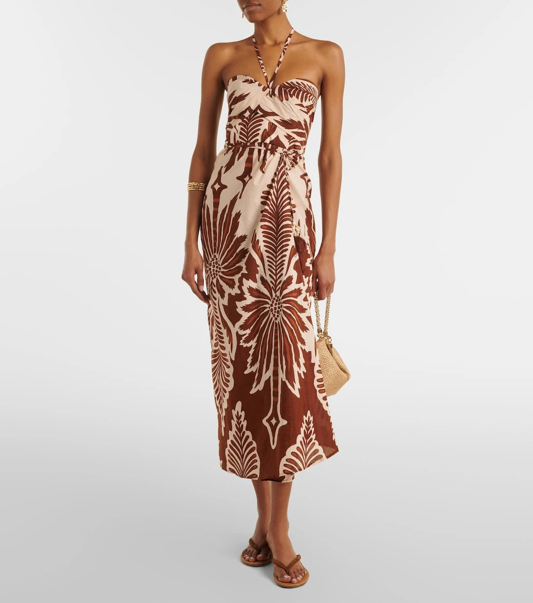 Poupette St Barth - Collina printed cotton midi dress