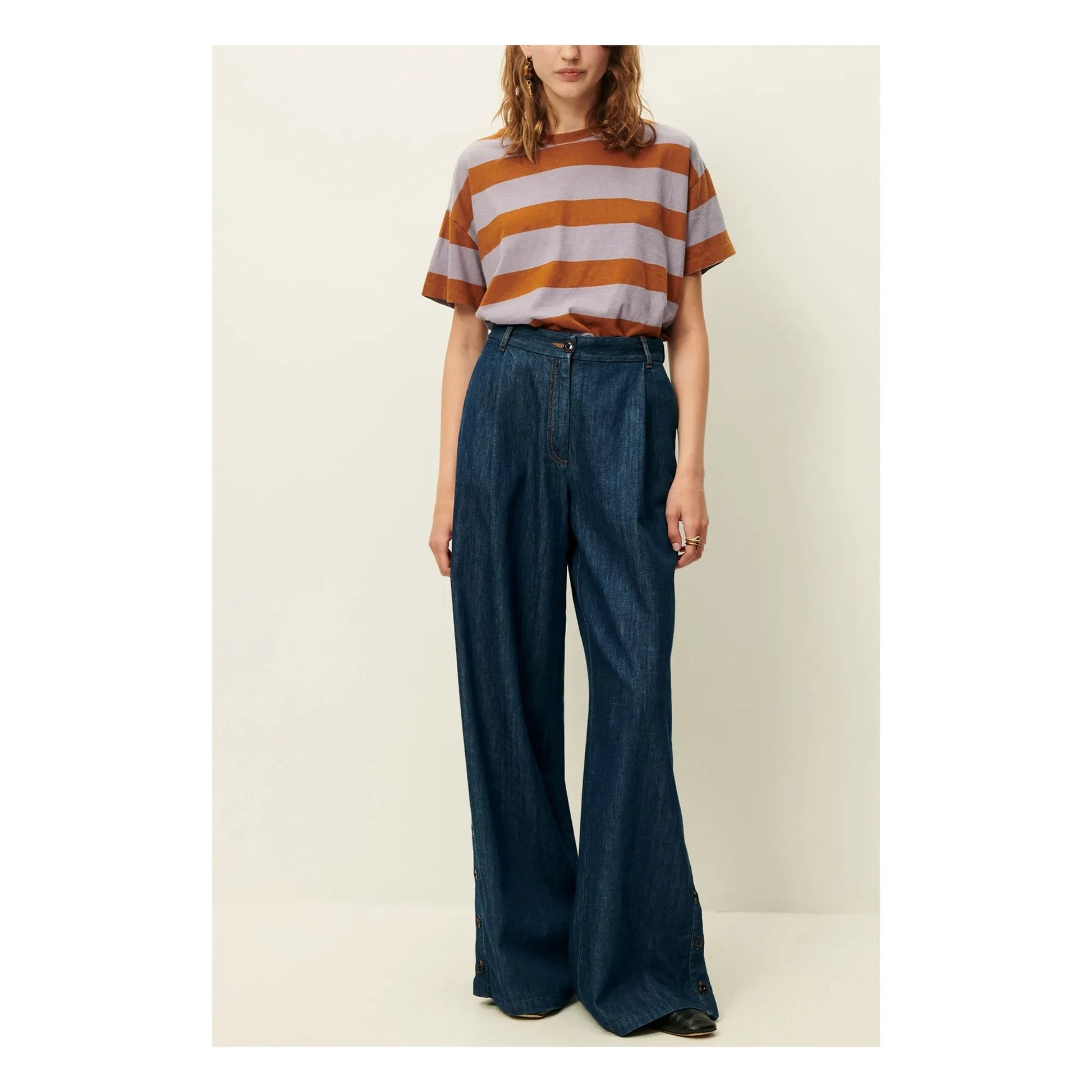 Sessùn - Tooli Cotton T-shirt | Lilac