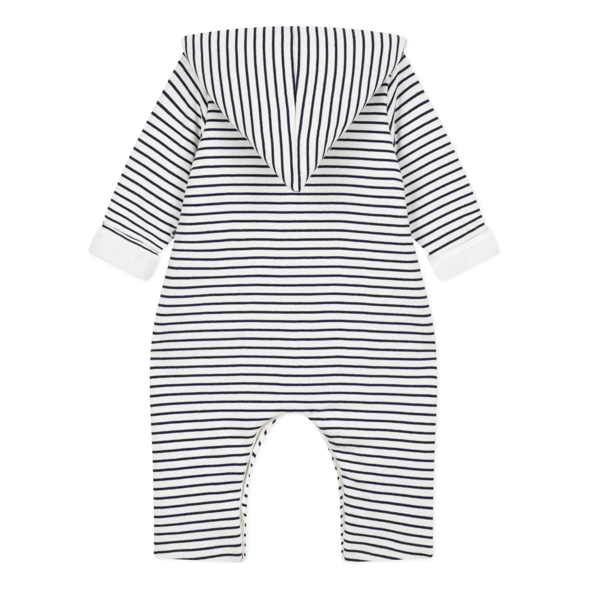 Petit Bateau - Long Hooded Jumpsuit | Navy blue