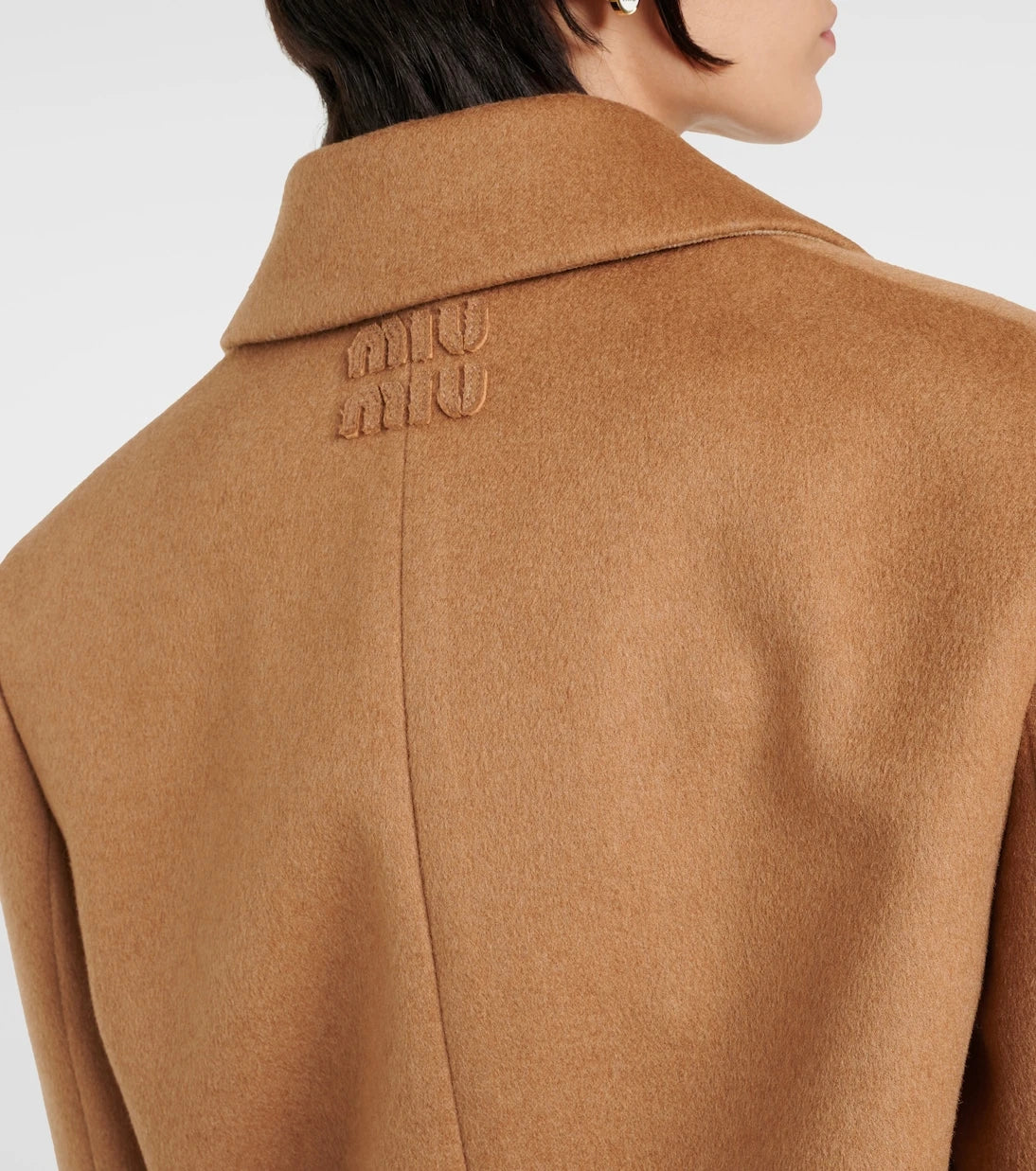 Miu Miu - Double-breasted camel hair jacket