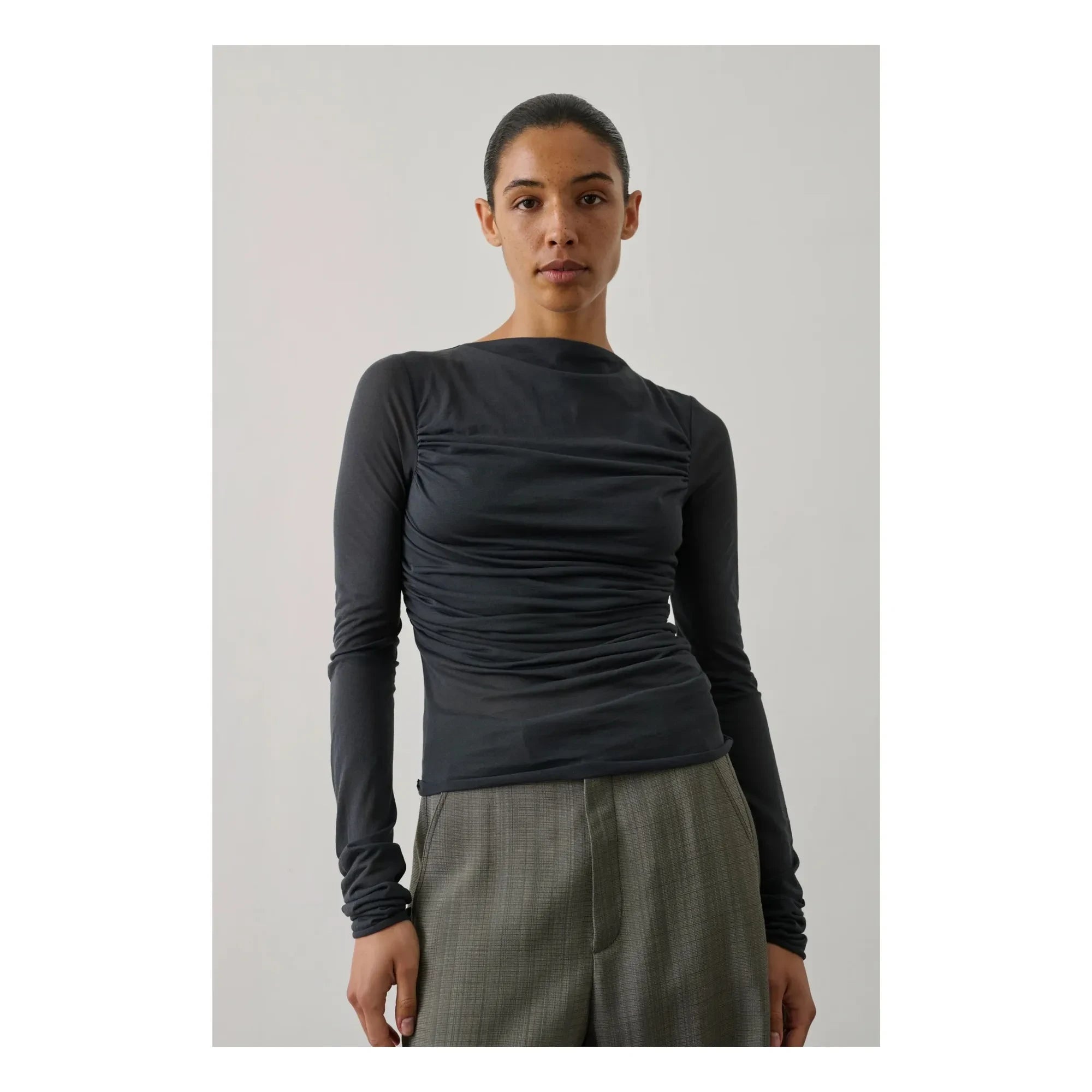 Soeur - Gaya Cotton T-shirt | Grey blue