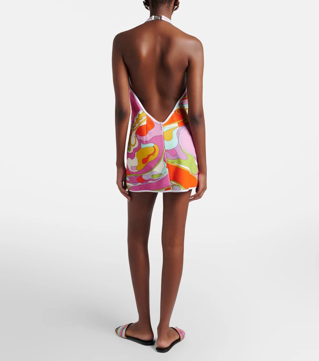 Pucci - Orchidee cotton-blend terry minidress