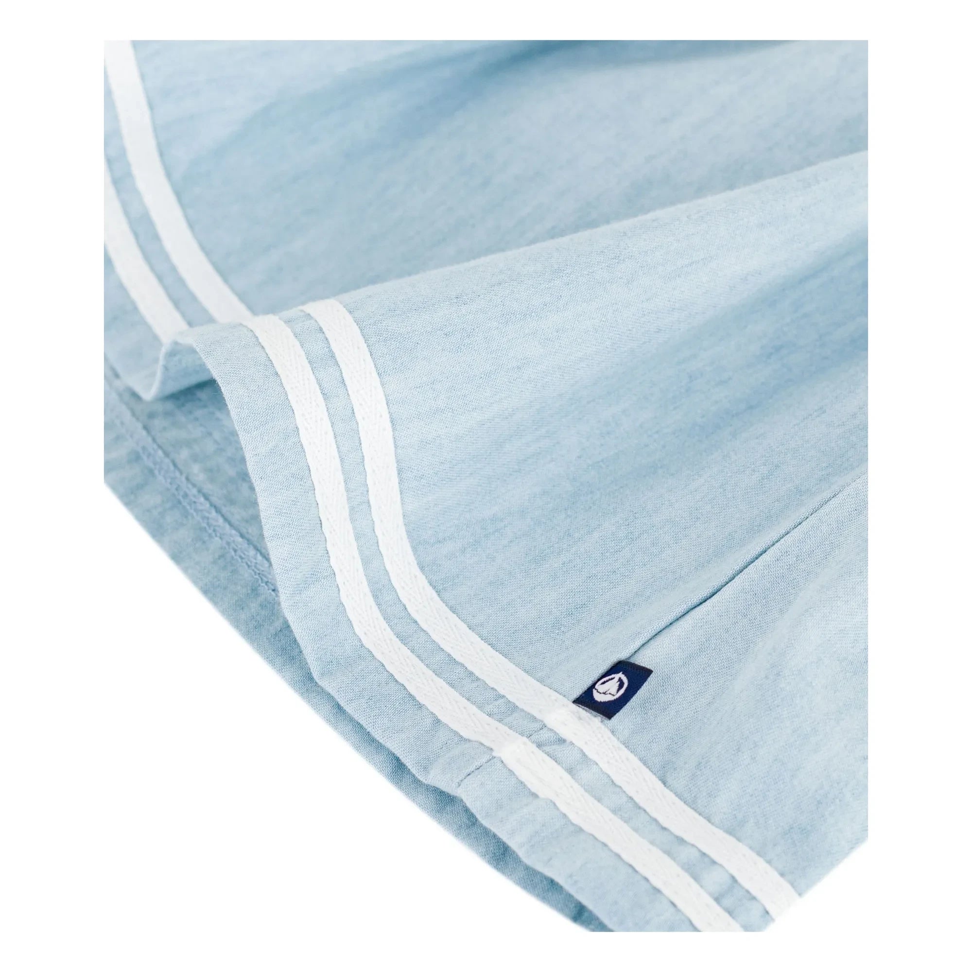 Petit Bateau - Chambray Shirred Dress | Ecru