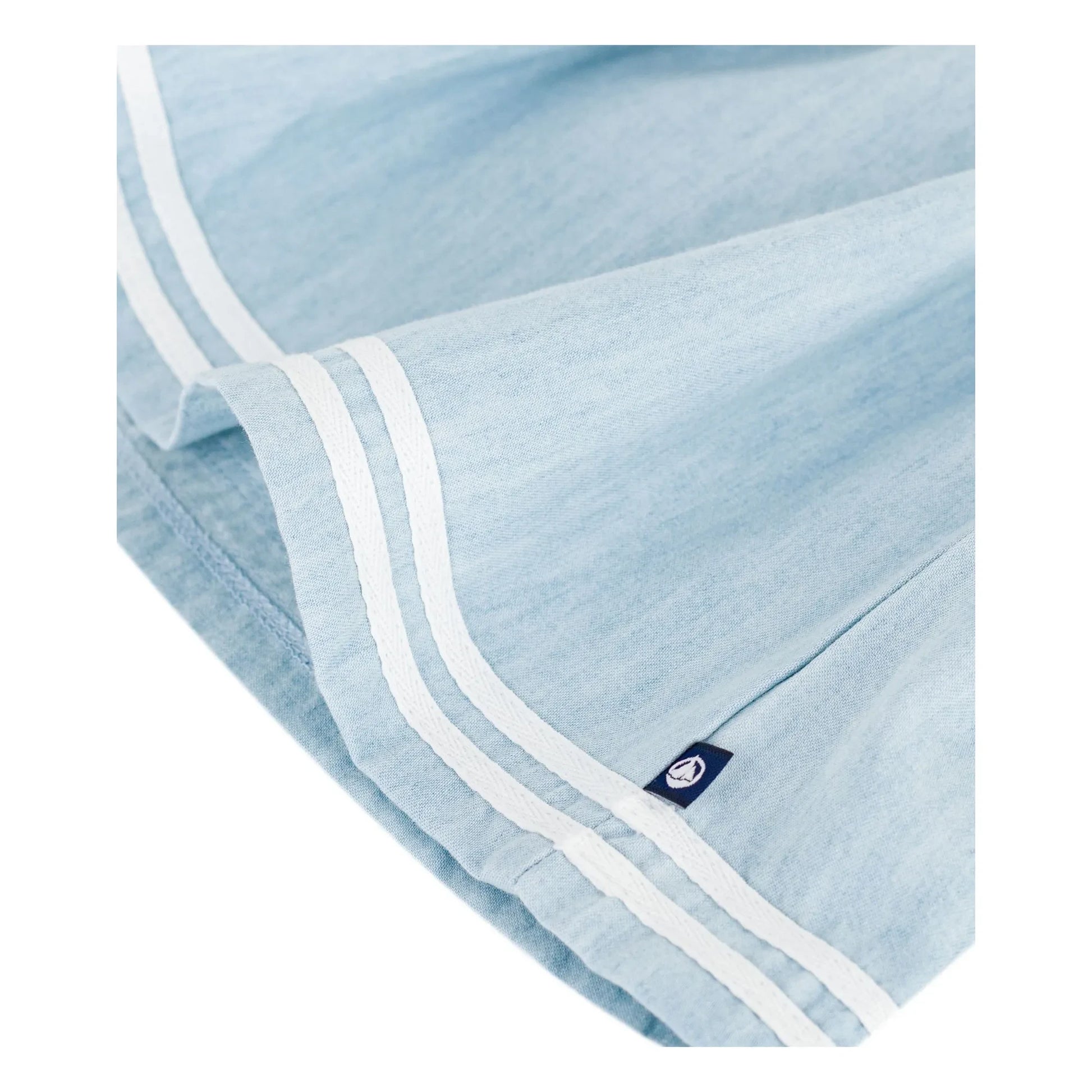 Petit Bateau - Chambray Shirred Dress | Ecru