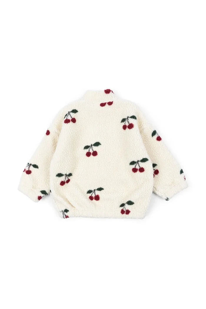 Konges Sløjd Çocuk Polar JODY TEDDY JACKET GRS