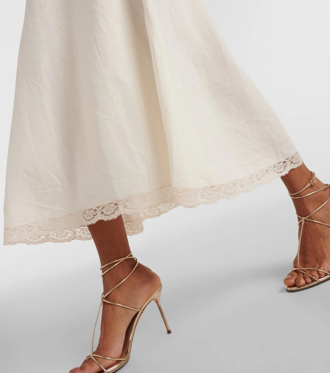 Rixo - Clarice lace-trimmed midi dress