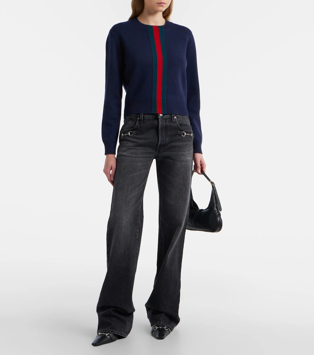 Gucci - Web Stripe wool sweater