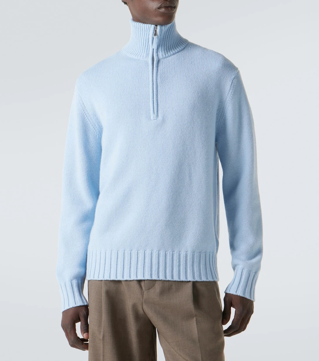 Allude - Cashmere half-zip sweater