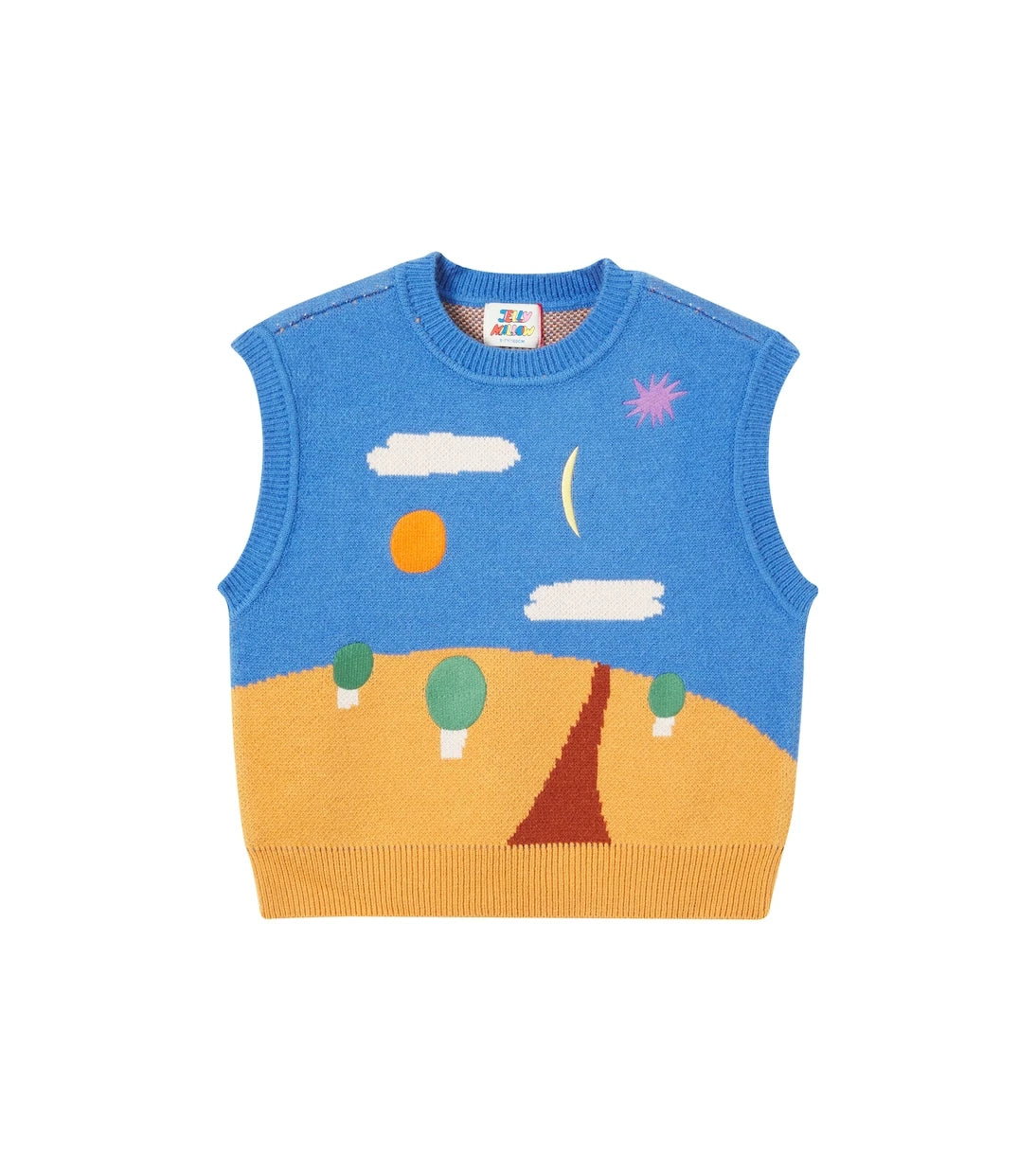 Jellymallow - Landscape knitted vest