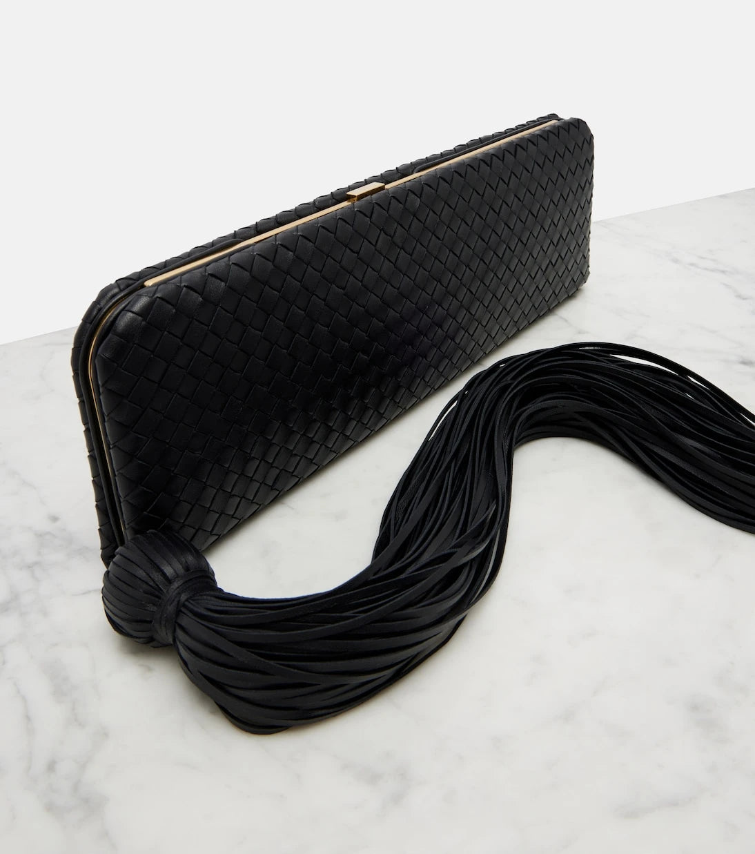 Bottega Veneta - Serata Intrecciato leather clutch