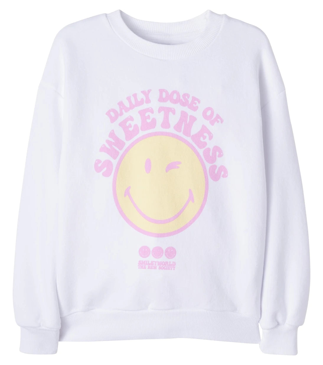 The New Society - Smiley cotton jersey sweatshirt