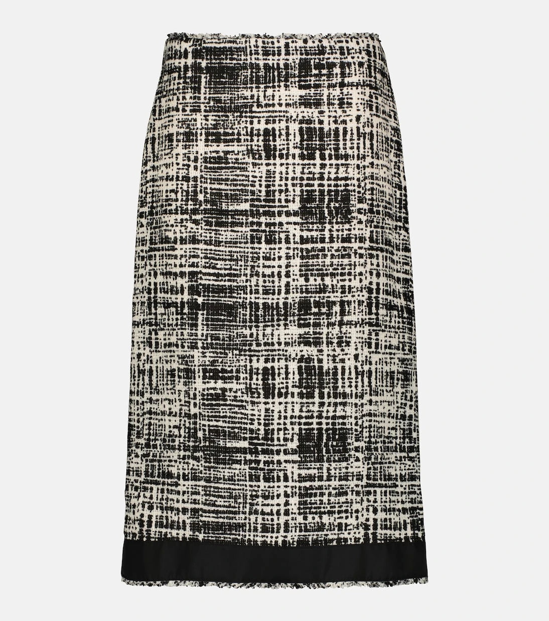Prada - Tweed midi skirt