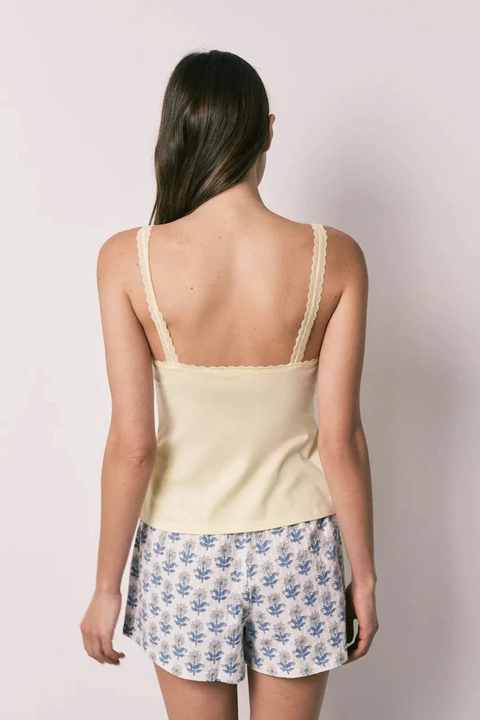 women'secret pamuklu elastanlı iki parçalı kadın pijama takımı