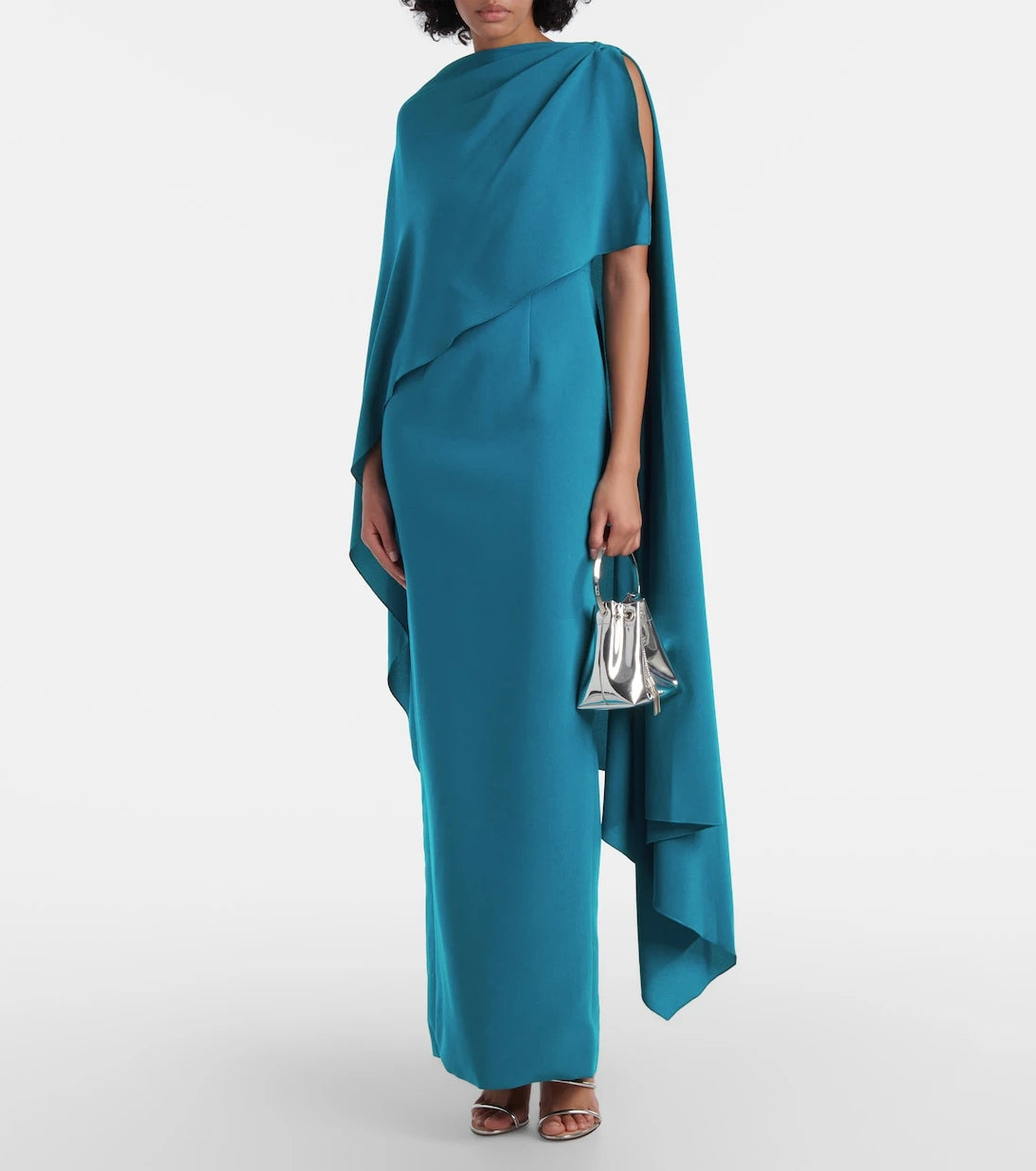 Roksanda - Demetria caped crêpe midi dress