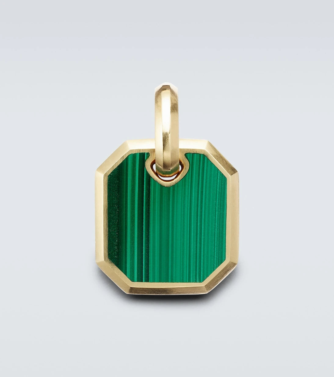David Yurman - Amulet 18kt gold pendant with malachite