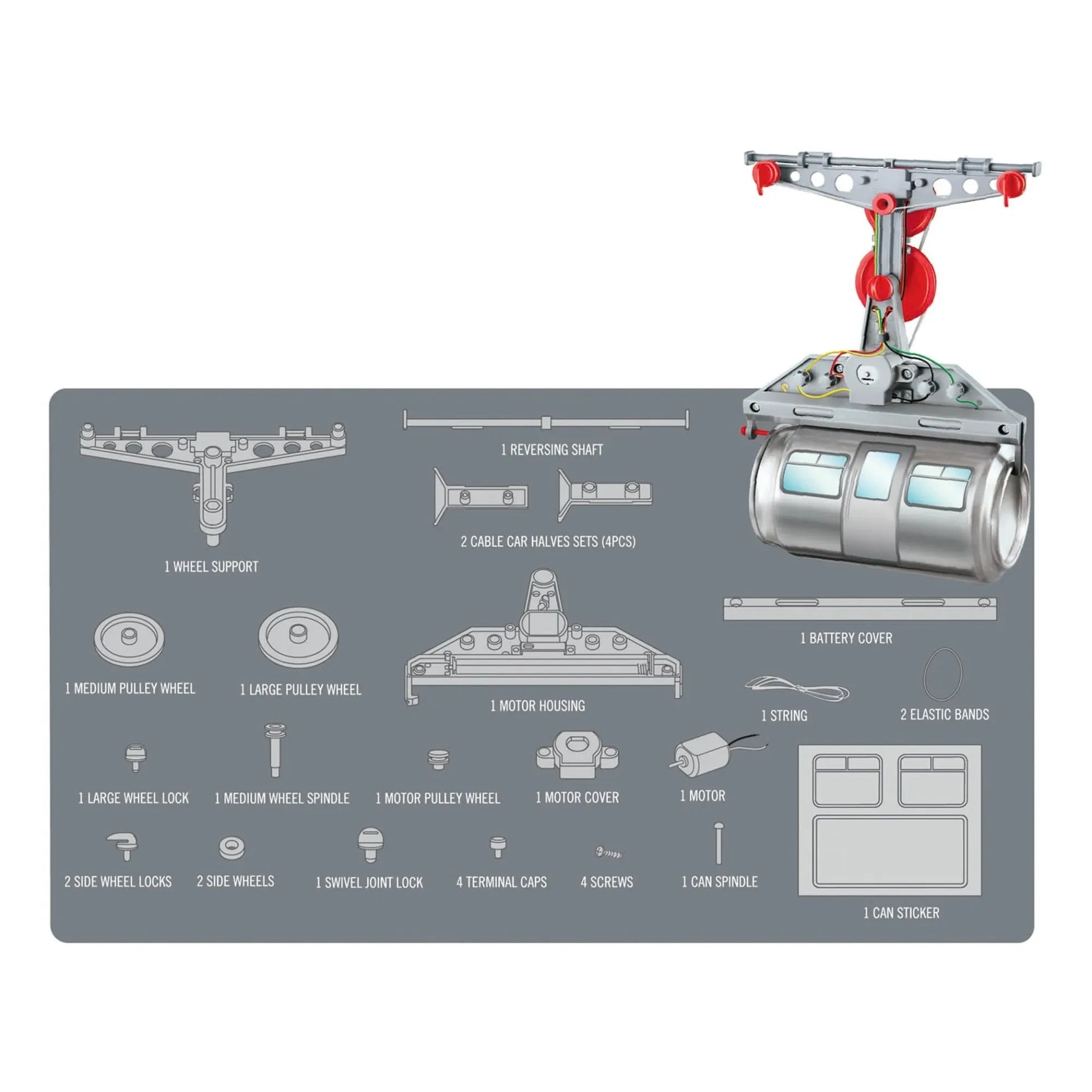 4M - Make Your Own Tin Can Cable Car