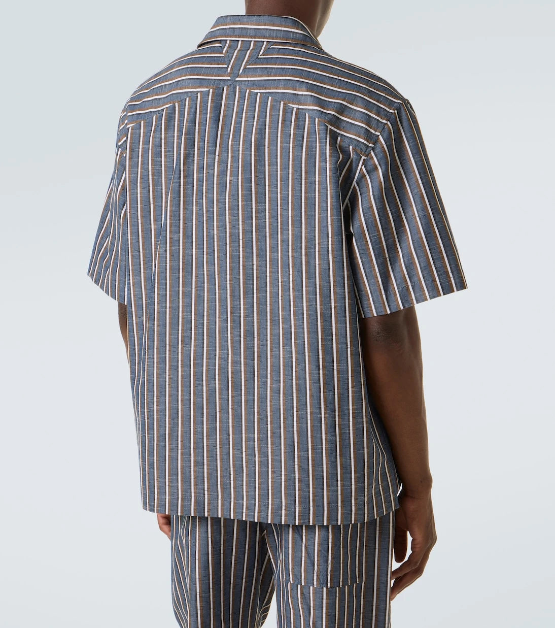 Bottega Veneta - Striped cotton-blend wide-leg pants