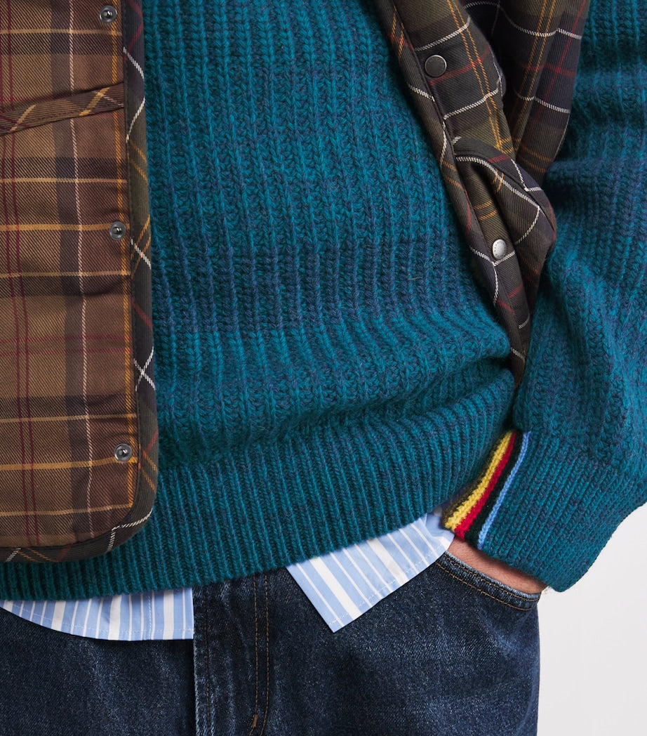 Barbour x Paul Smith Wool Saddle Sweater