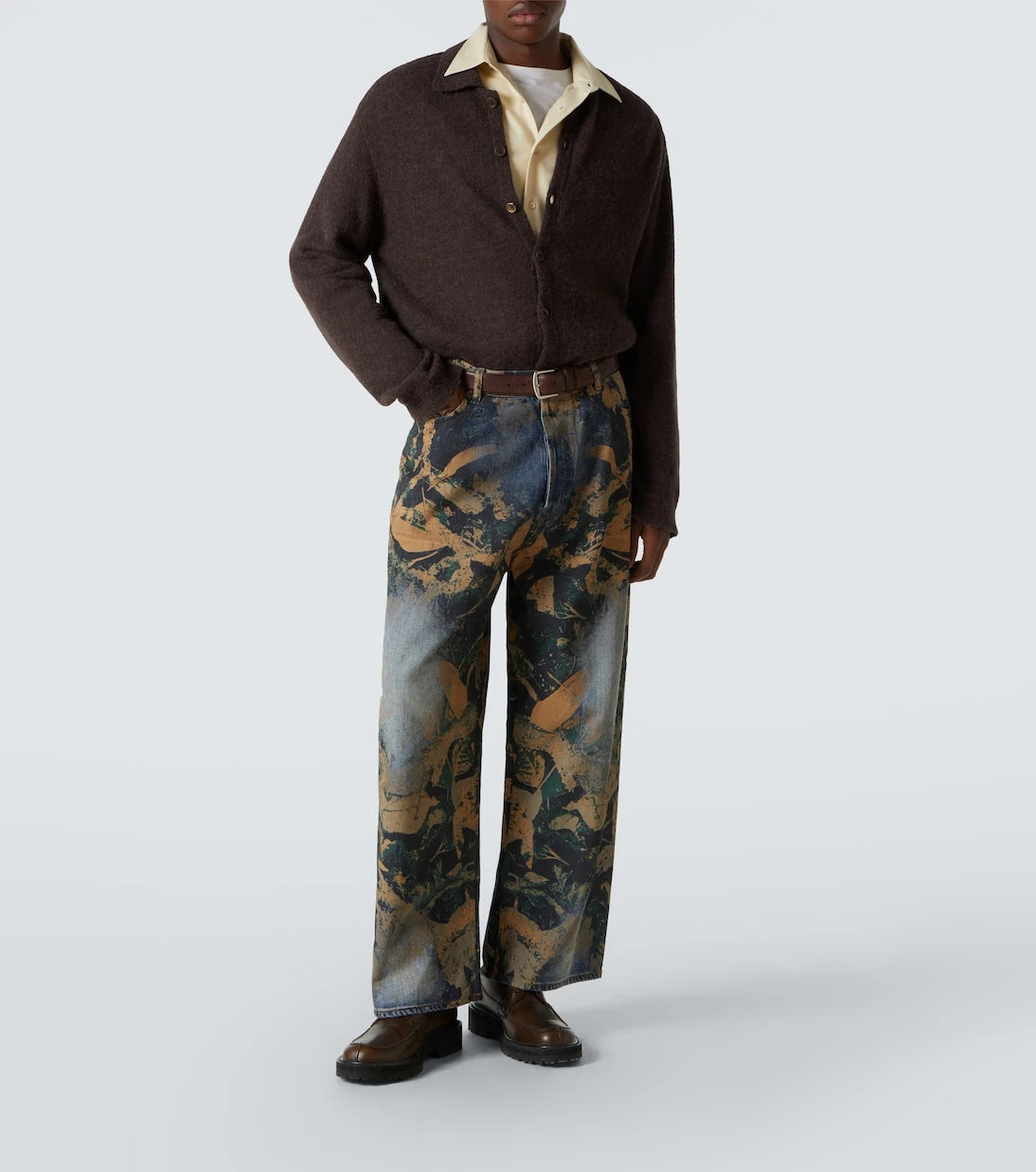 Acne Studios - 2023 printed wide-leg jeans