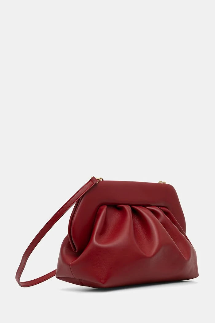 Themoire suni deri kadın crossbody çanta