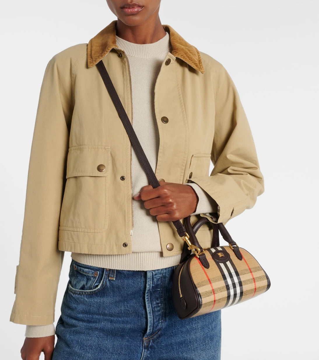 Burberry - Highlands Mini Burberry Check tote bag