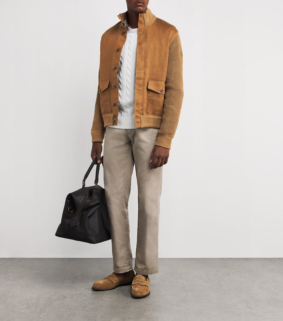 Linen Cardigan BROWN