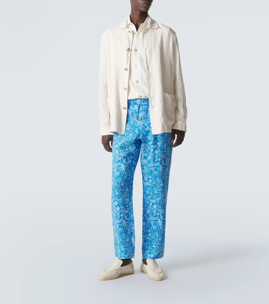 Kiton - بنطلون كتان مطبوع