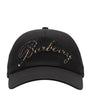 Cotton Gabardine Cursive Logo Cap