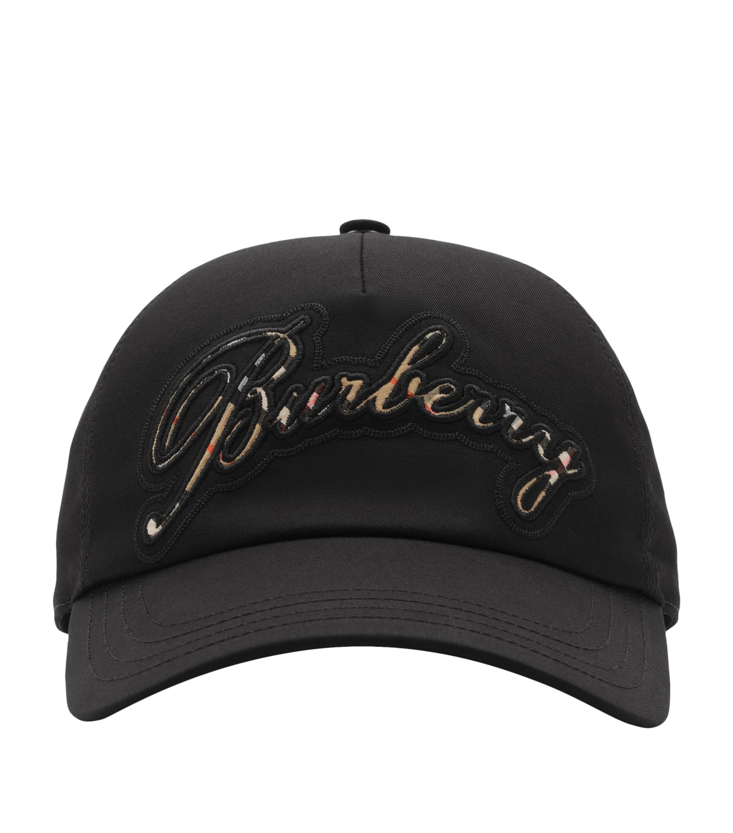 Cotton Gabardine Cursive Logo Cap