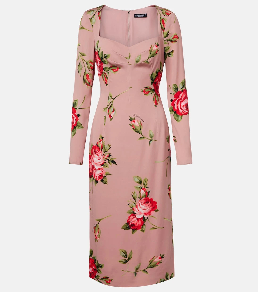 Dolce&Gabbana - Floral silk-blend cocktail dress