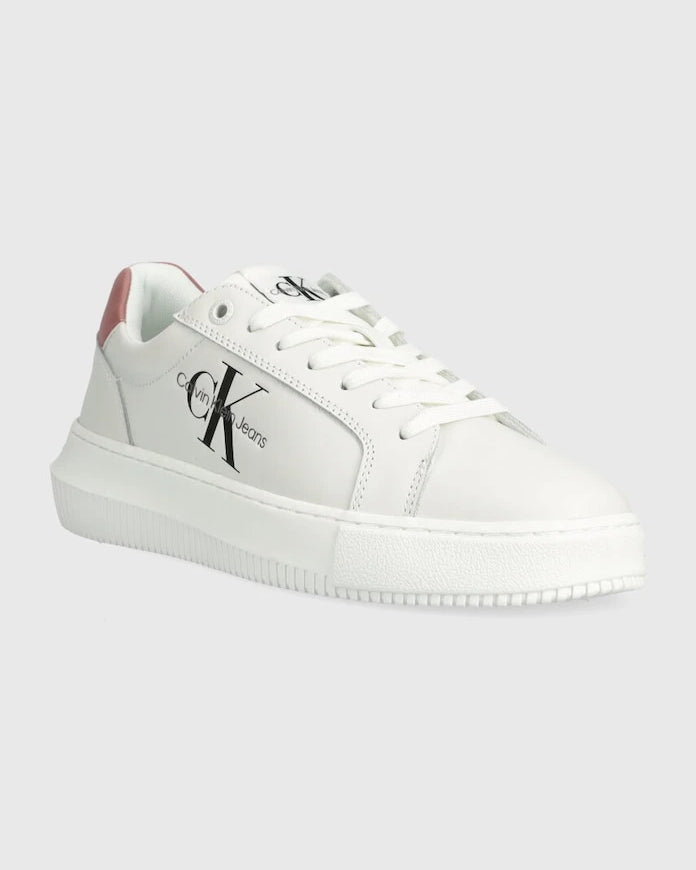 Calvin Klein Jeans YW0YW00823 CHUNKY CUPSOLE MONOLOGO W MONO LTH WN Deri Spor Ayakkabı