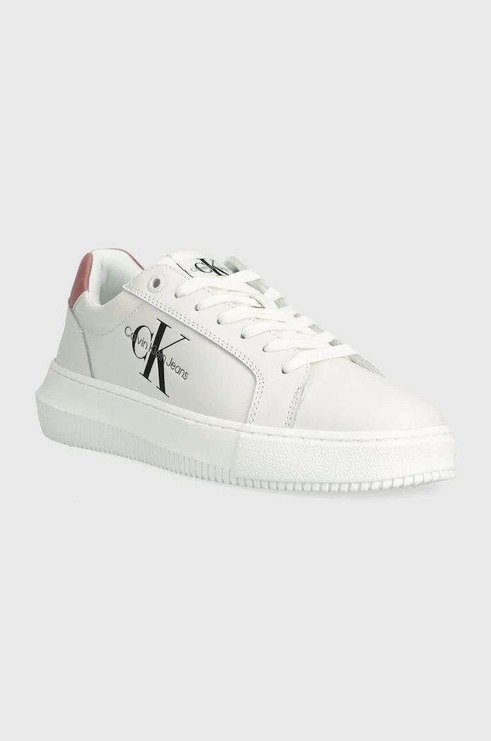 Calvin Klein Jeans YW0YW00823 CHUNKY CUPSOLE MONOLOGO W MONO LTH WN Deri Spor Ayakkabı